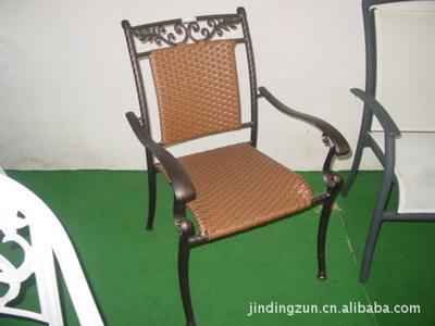 【廠家直銷供應仿藤椅批發零售鋁合金戶外桌椅】價格,廠家,圖片,椅子、凳、榻,香河縣金鼎尊休閑家具廠-